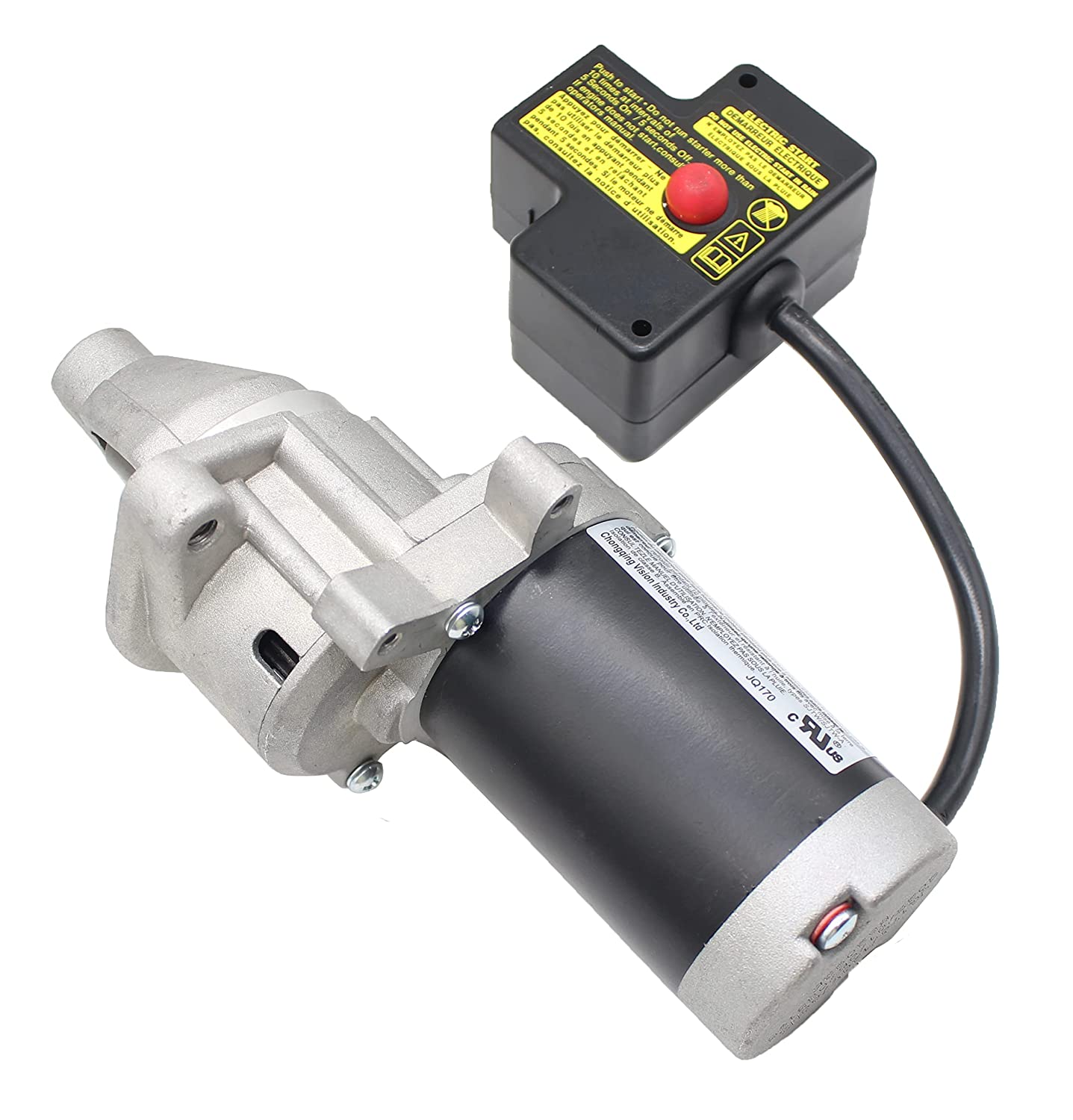  Démarreur électrique JQ170-4 pour moteur de souffleuse à neige LCT 414cc Honda GX390